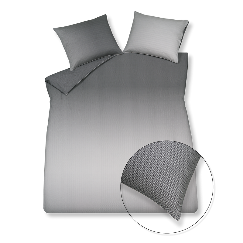 vandyck HOME MILANO dekbedovertrek | off black taupe