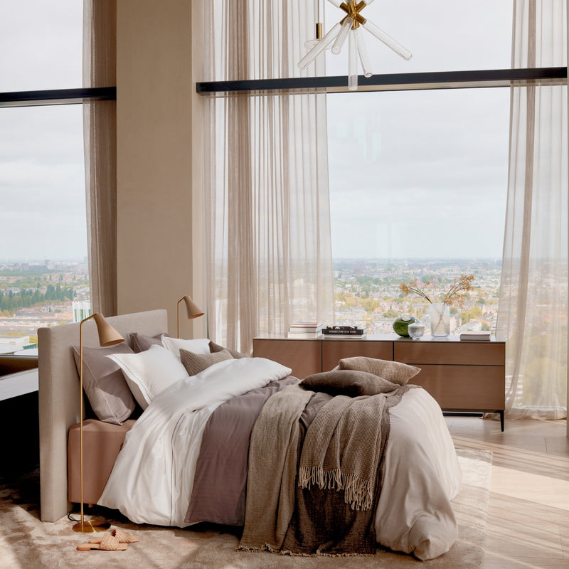 Vandyck HOME MILANO Dekbedovertrek | Taupe Taupe