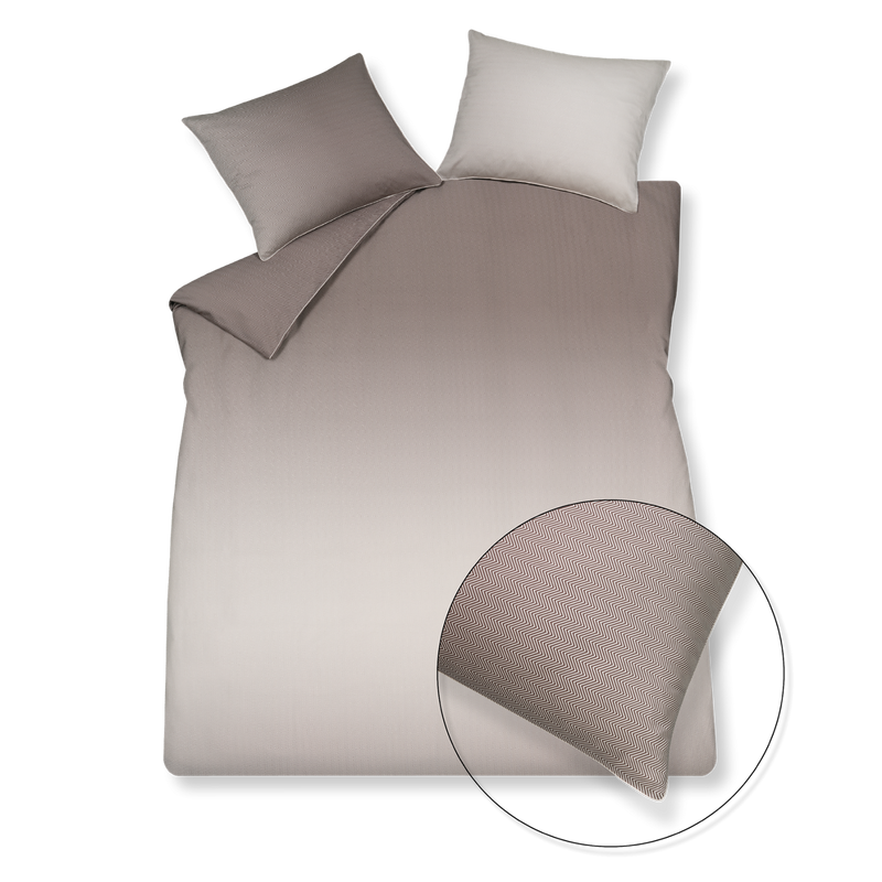 vandyck HOME MILANO dekbedovertrek | taupe taupe