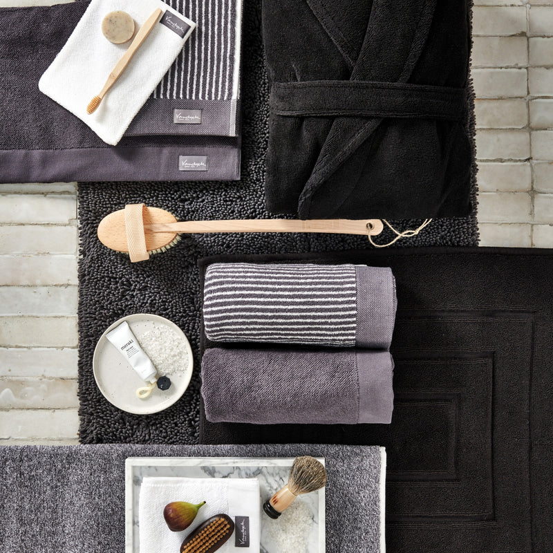 Vandyck HOME MOULINE Badgoed | Off Black Off Black