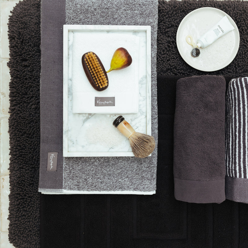 Vandyck HOME MOULINE Badgoed | Off Black Off Black