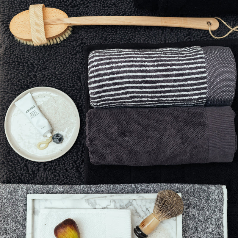 Vandyck HOME MOULINE Badgoed | Off Black Off Black