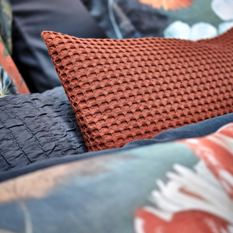 Vandyck HOME PIQUE | Rusty Brown Lavender Blue