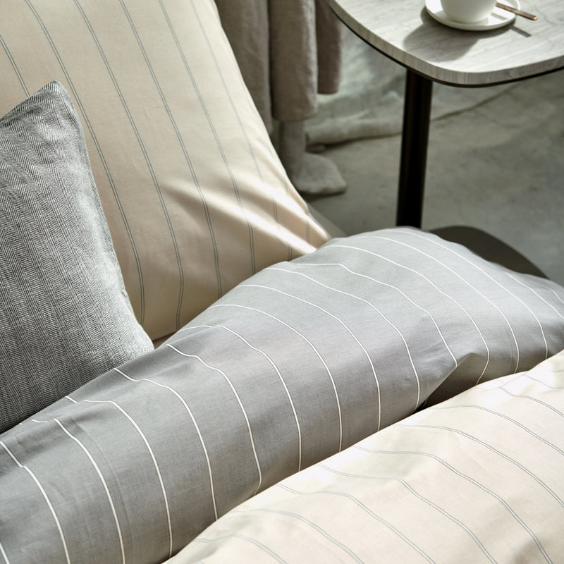 Vandyck HOME PUGLIA Percale | Cream Tan Grey