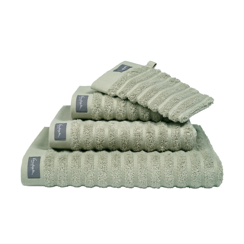 vandyck HOME TOWEL WAVE | smoke green mole grey