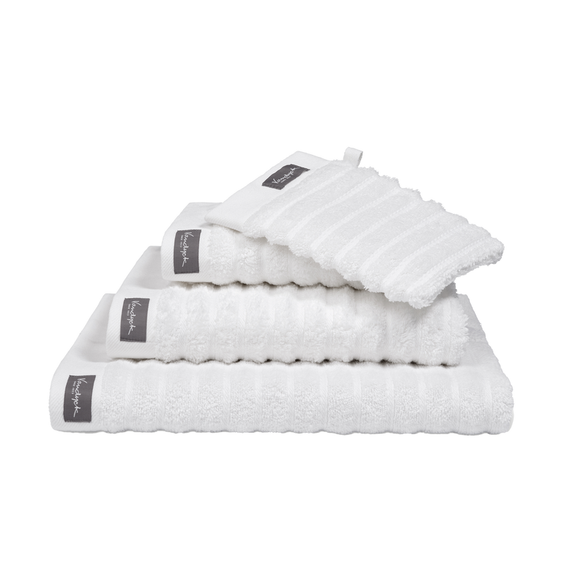 vandyck HOME TOWEL WAVE | white mole grey