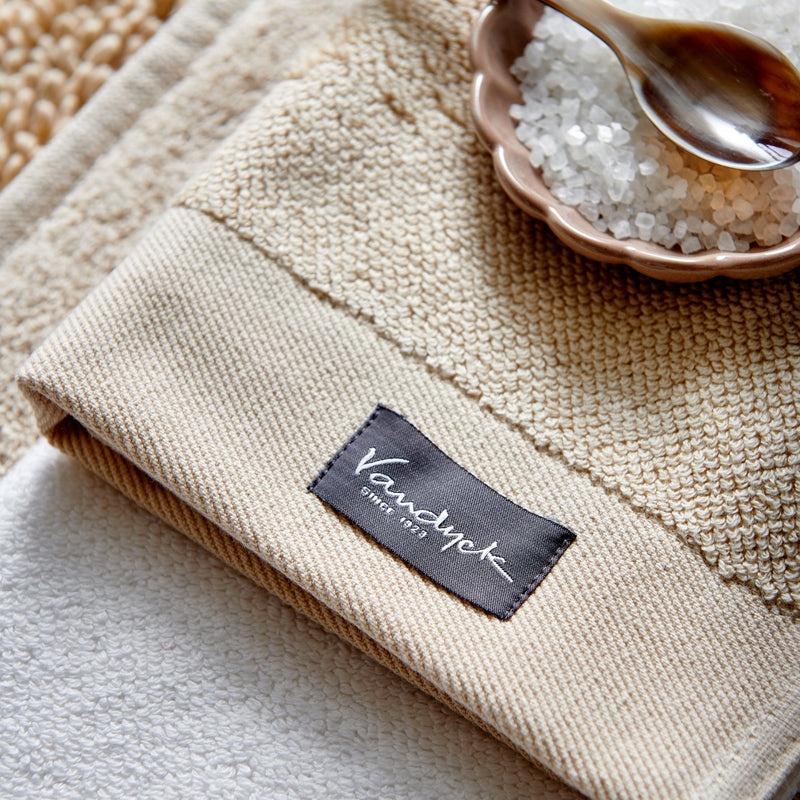 Vandyck HOME UNI Badgoed | Bleached Sand Blue Ink