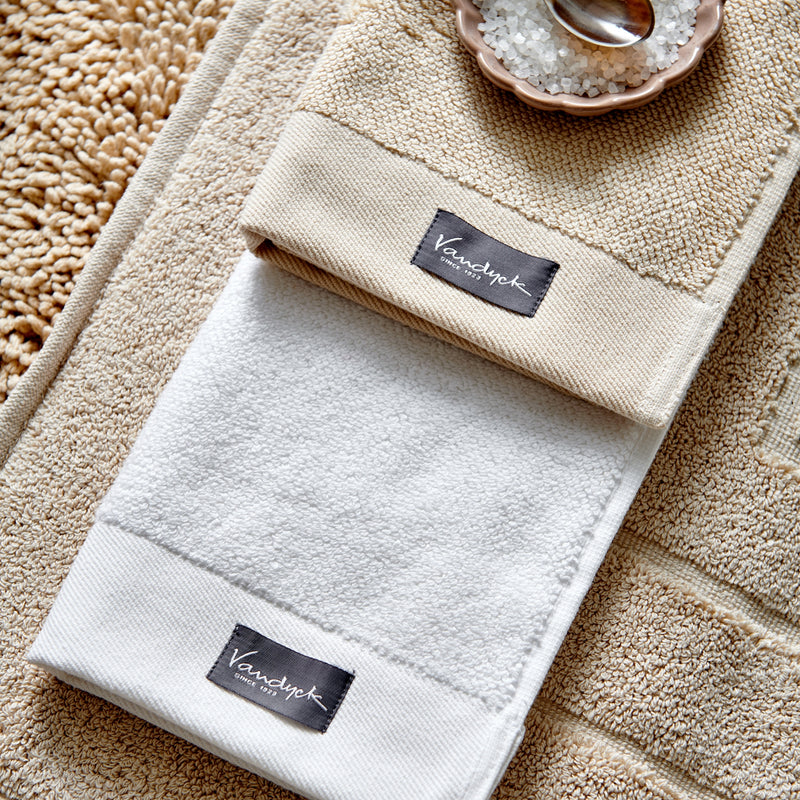 Vandyck HOME UNI Badgoed | Bleached Sand Blue Ink