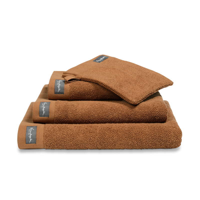 vandyck HOME UNI badlaken | cognac white