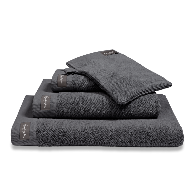 vandyck HOME UNI badlaken | off black white