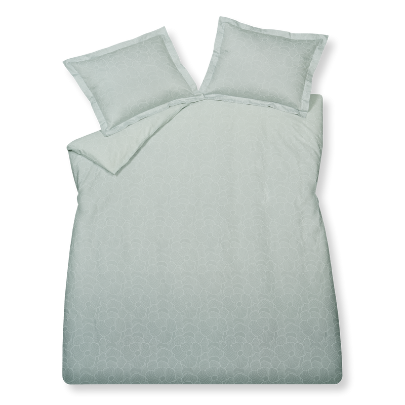 vandyck LINE FLOWER dekbedovertrek XL | pearl blue