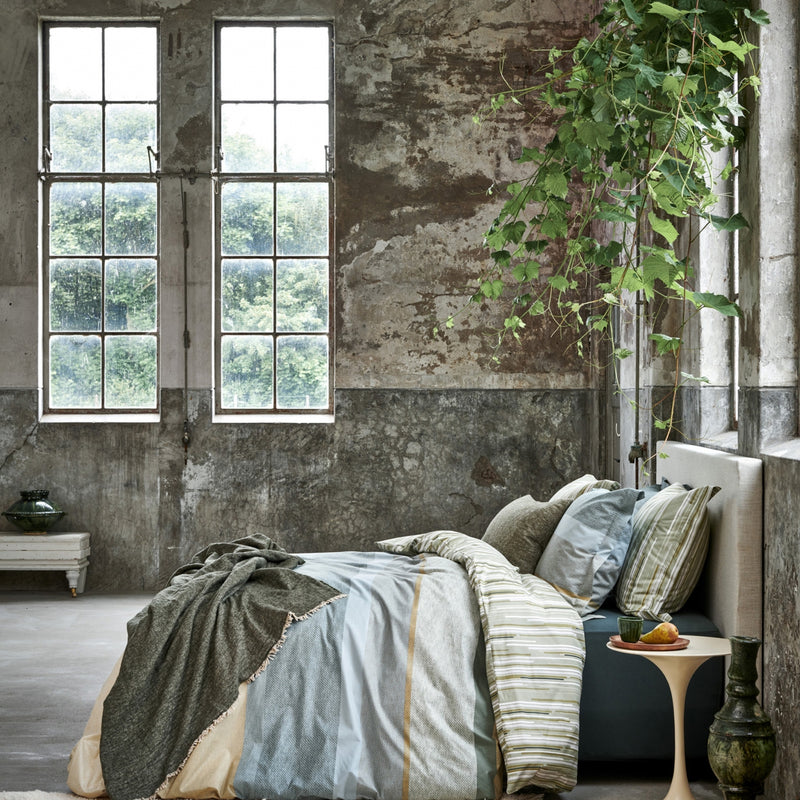 Vandyck MORNING MATCHA Dekbedovertrek | Smoke Green