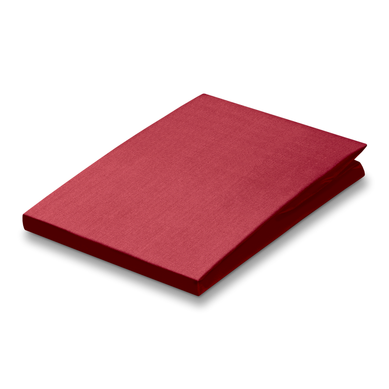 vandyck PERCALE lakensets bourdon | ruby red white