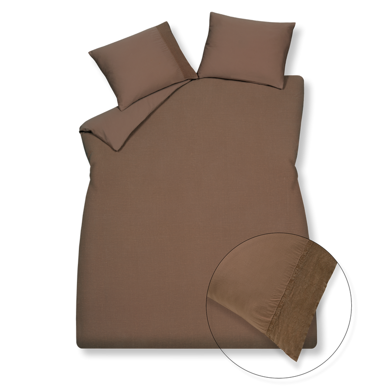 vandyck PURE 07 dekbedovertrek | brownie stone