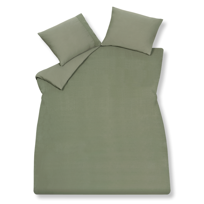 Vandyck PURE 07 Dekbedovertrek | Earth Green Stone