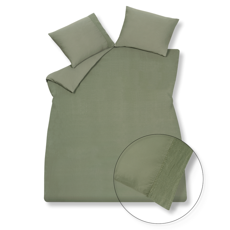 vandyck PURE 07 dekbedovertrek | earth green stone