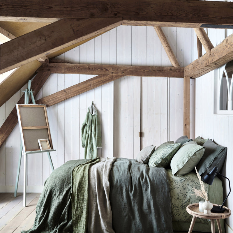 Vandyck PURE 07 Dekbedovertrek | Light Olive Stone