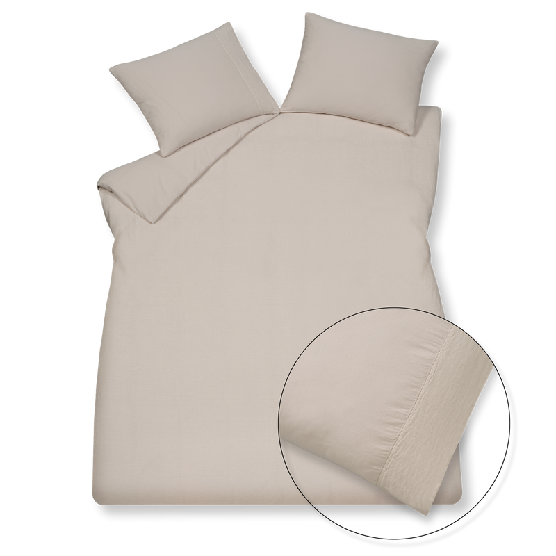 vandyck PURE 07 dekbedovertrek | stone stone