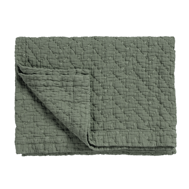 vandyck PURE 10 sprei | sage green blue ink