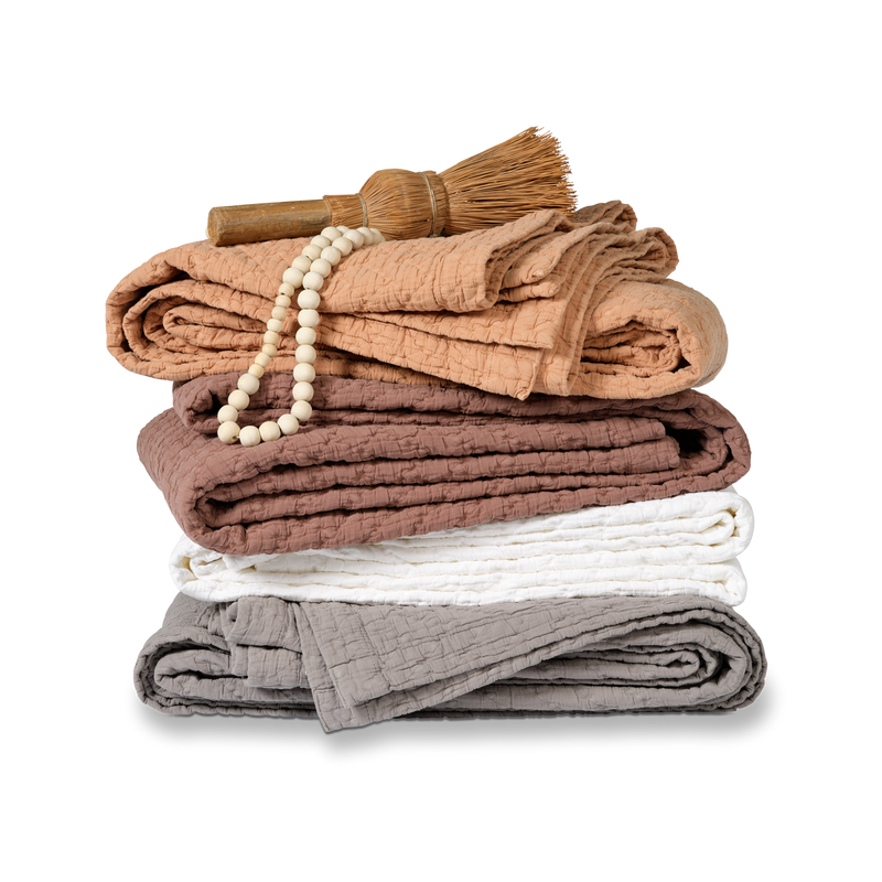 Vandyck PURE 10 Sprei | White Blue Ink