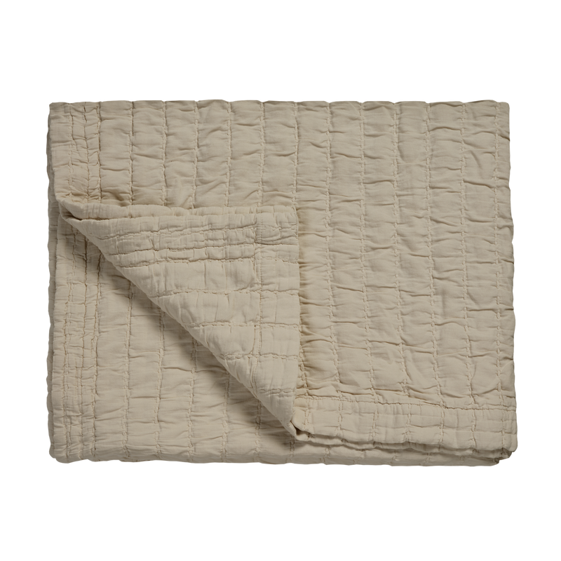 vandyck PURE 64 sprei | linen cream tan