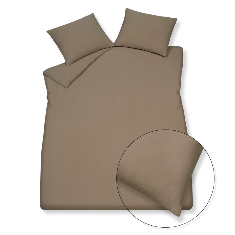 vandyck PURE 66 dekbedovertrek | taupe light stone