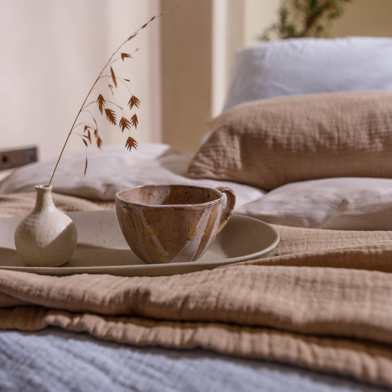 Vandyck PURE 68 Sprei | Powder Blue Blush