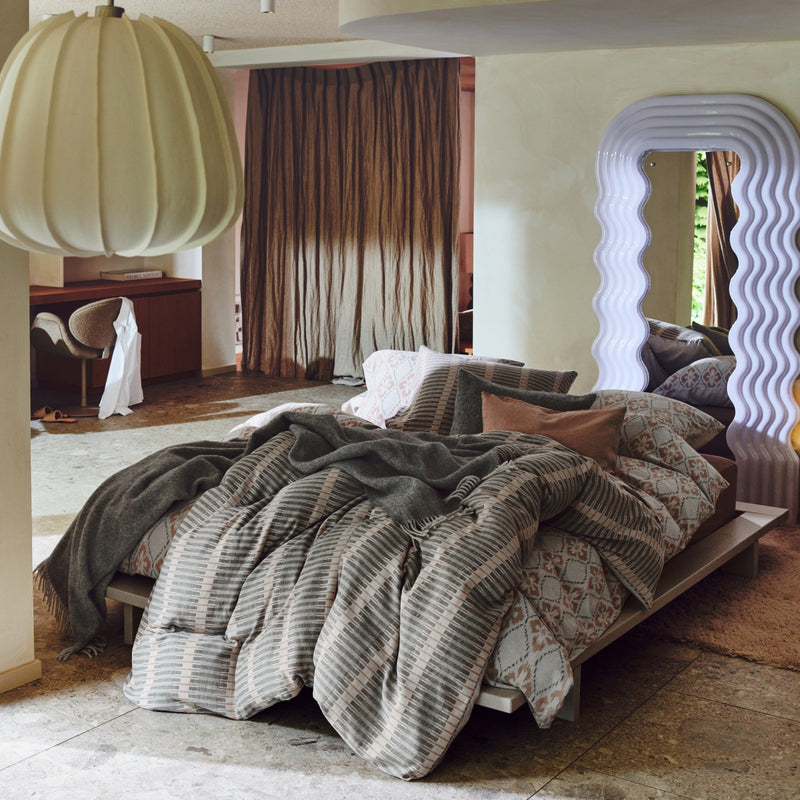 Vandyck PURE 73 Dekbedovertrek | Stone Multi