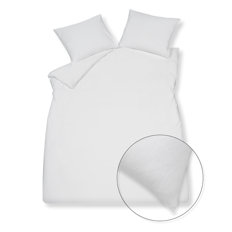 vandyck PURITY BARI dekbedovertrek | white cream tan