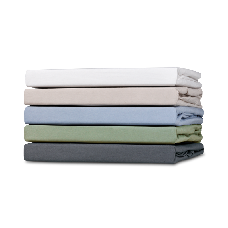 Vandyck SATIJN Hoeslaken | Anthracite White