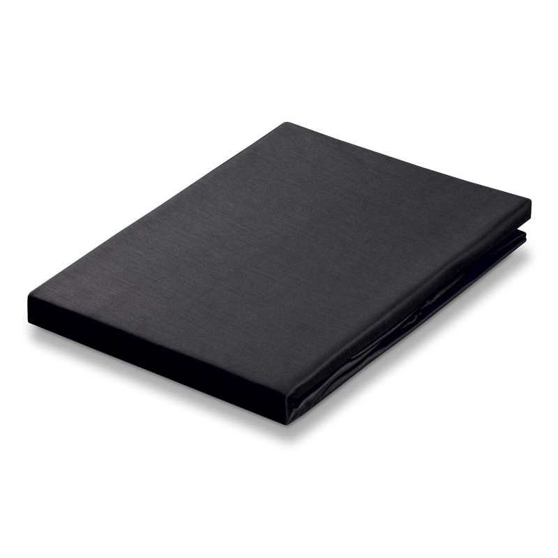 vandyck SATIJN hoeslaken | black white