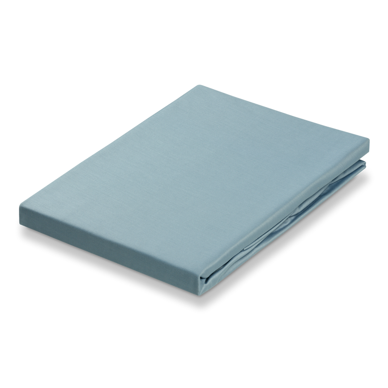 vandyck SATIJN hoeslaken | vintage blue white