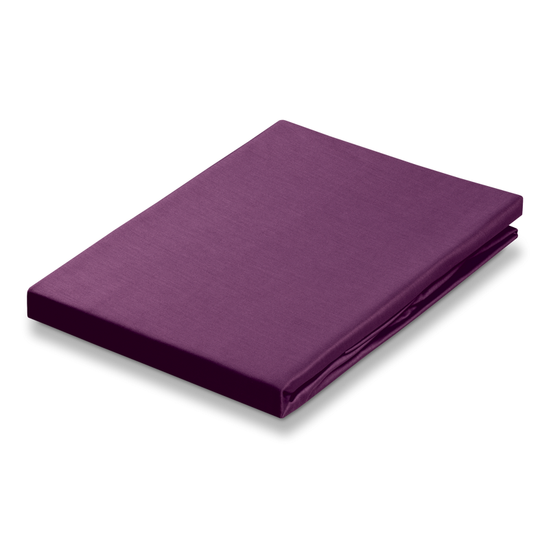 vandyck SATIJN hoeslaken | violet white