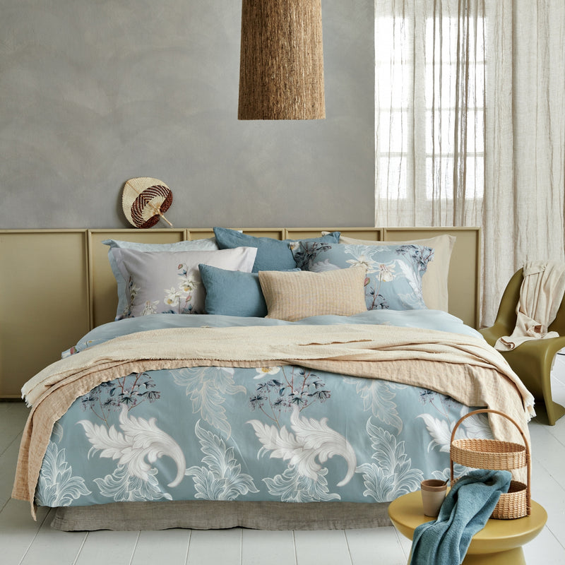 Vandyck SERENA Dekbedovertrek | Pearl Blue Beach