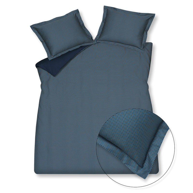 vandyck SPARKLES dekbedovertrek | navy sage green