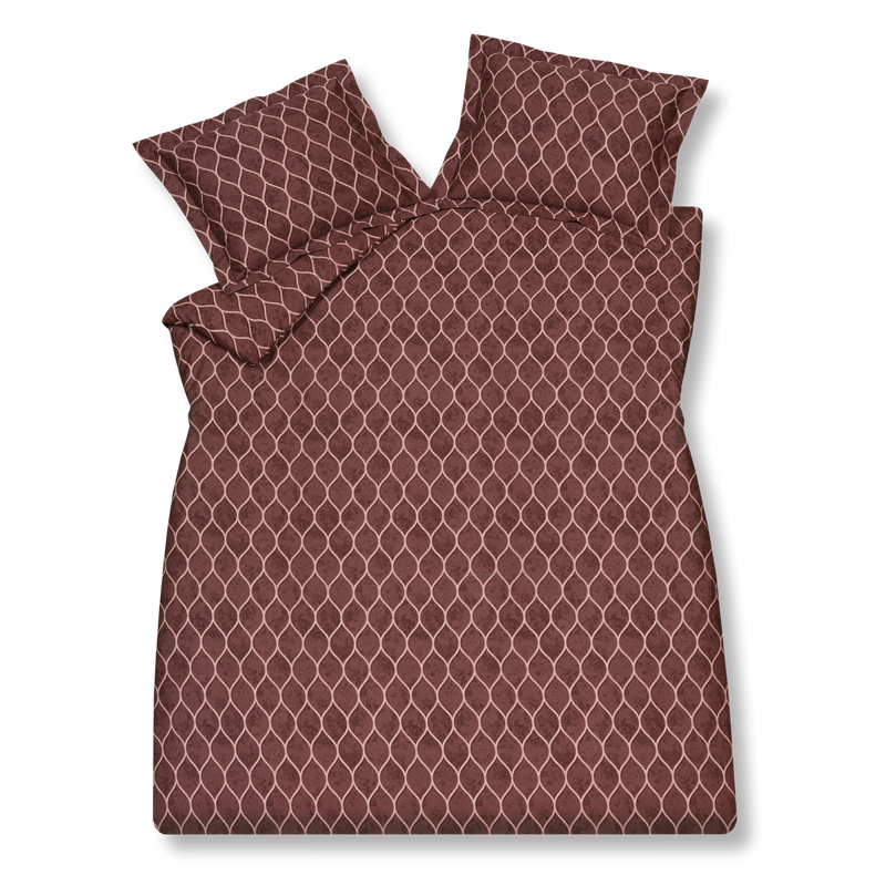 vandyck SPLASH dekbedovertrek | cabernet