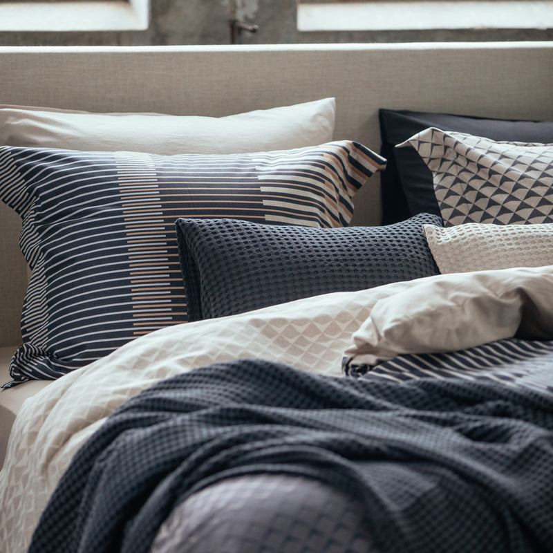 Vandyck WANDER Dekbedovertrek | Off Black Oceanview