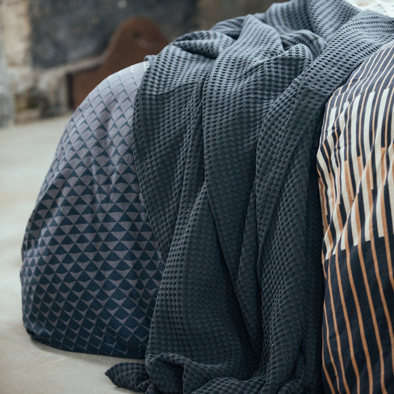 Vandyck WANDER Dekbedovertrek | Off Black Oceanview