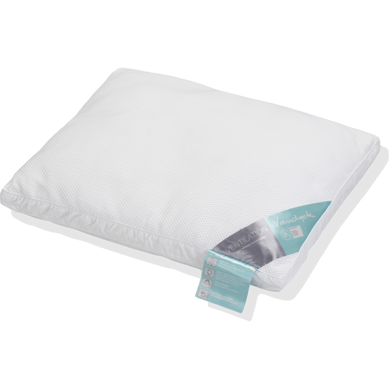 vandyck VENTILATION ZACHT EN LAAG kussen | open cl.fibr zacht en laag