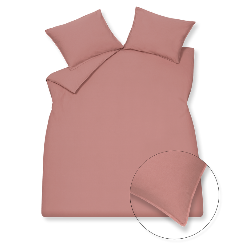 vandyck WASHED COTTON dekbedovertrek | ash rose ash rose