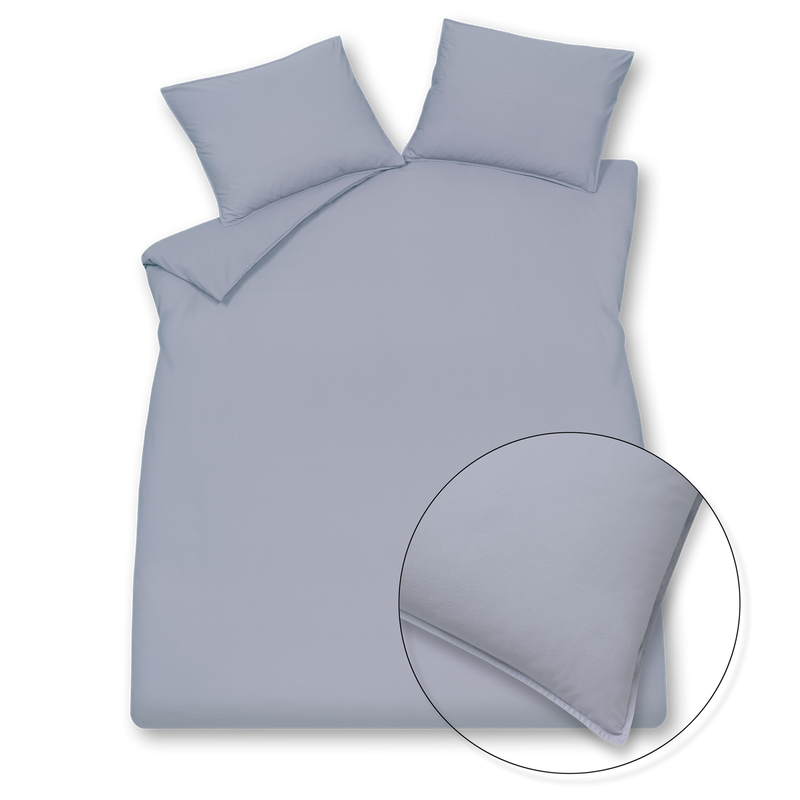 vandyck WASHED COTTON dekbedovertrek | lavender blue ash rose