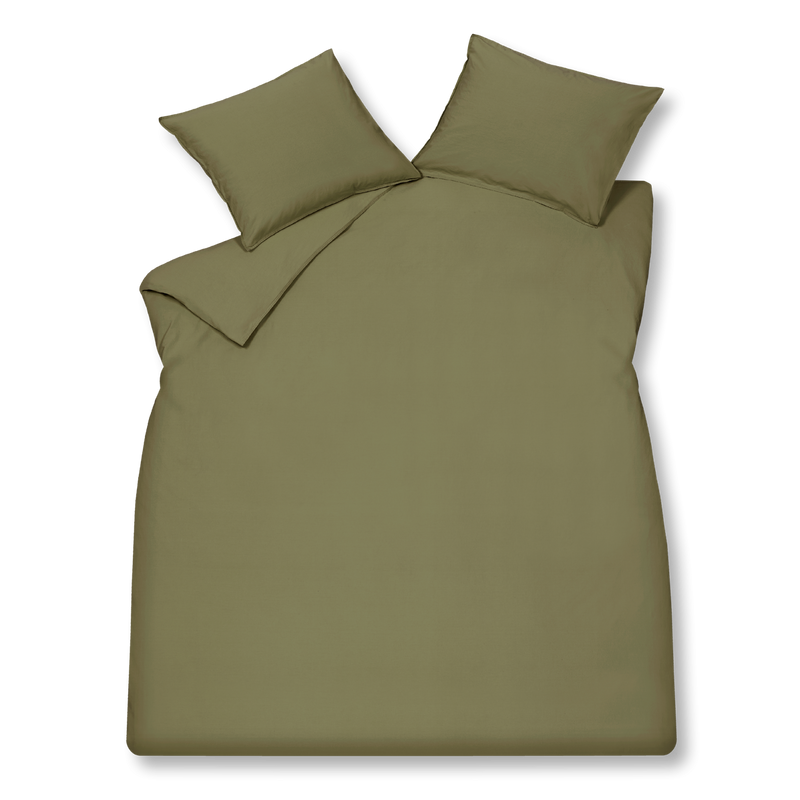 Vandyck WASHED COTTON Dekbedovertrek | Martini Olive Ash Rose