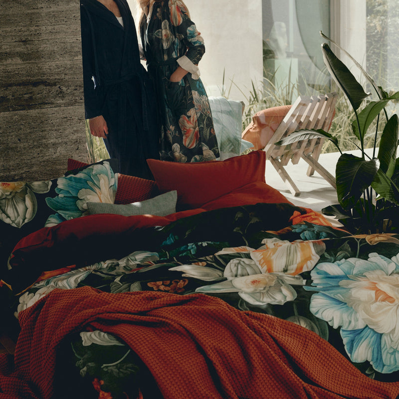 Vandyck WASHED COTTON Dekbedovertrek | Rusty Brown Ash Rose