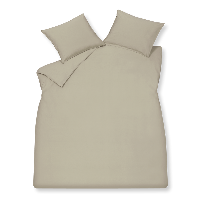 vandyck WASHED COTTON dekbedovertrek XL | stone martini olive