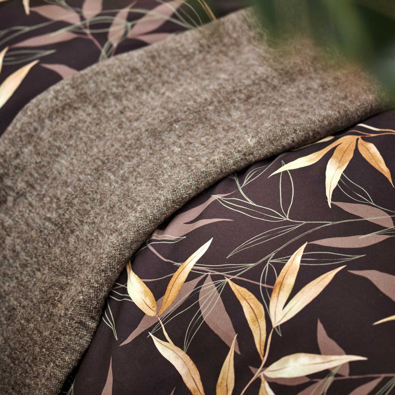 Vandyck ZEN GARDEN Dekbedovertrekset | Dark Chocolate