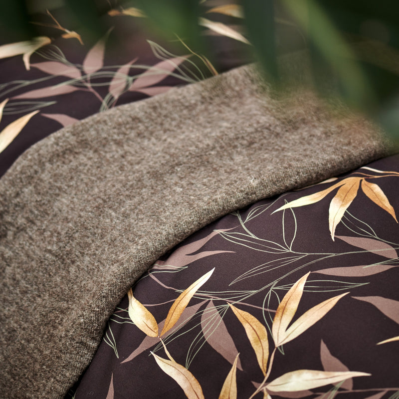 Vandyck ZEN GARDEN XL Dekbedovertrekset | Dark Chocolate