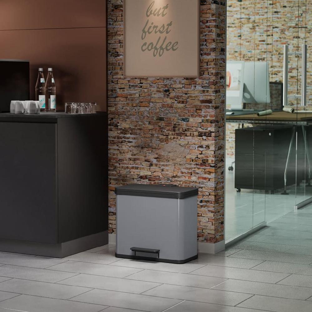 Vidaxl Hailo Pedaalemmer Oko Trio Plus Maat L 3x9 L Zilver 0633-220