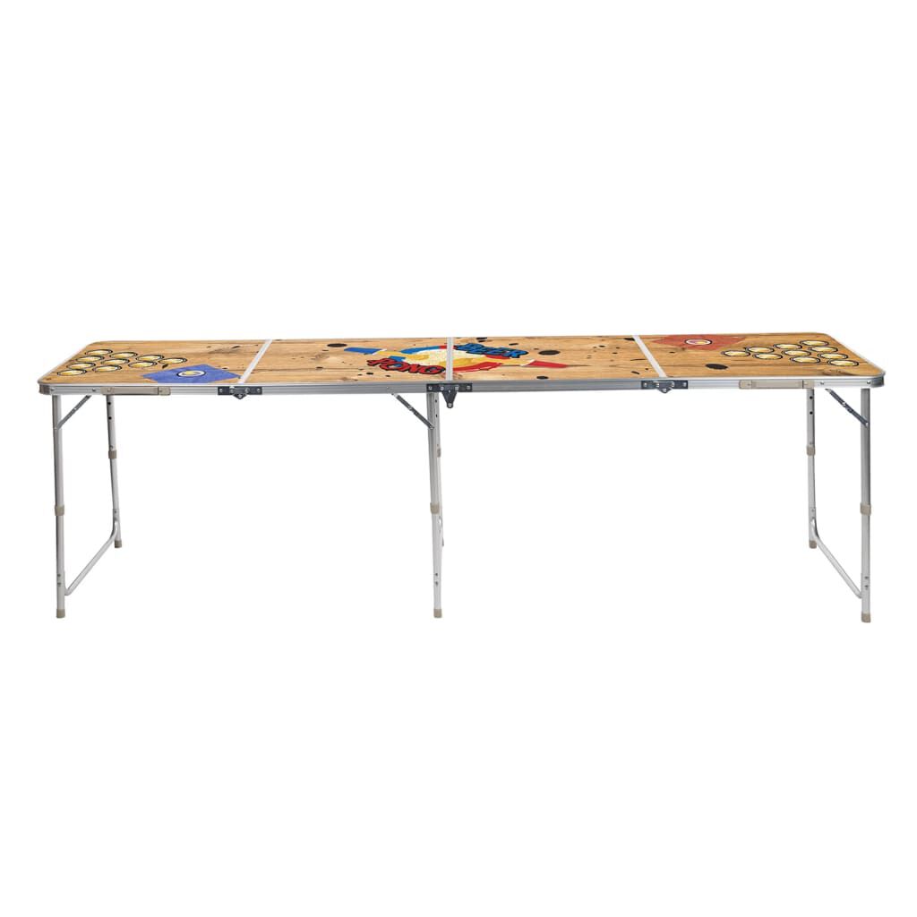 vidaxl HI Bierpongtafel inklapbaar 240x60x55 cm MDF en aluminium