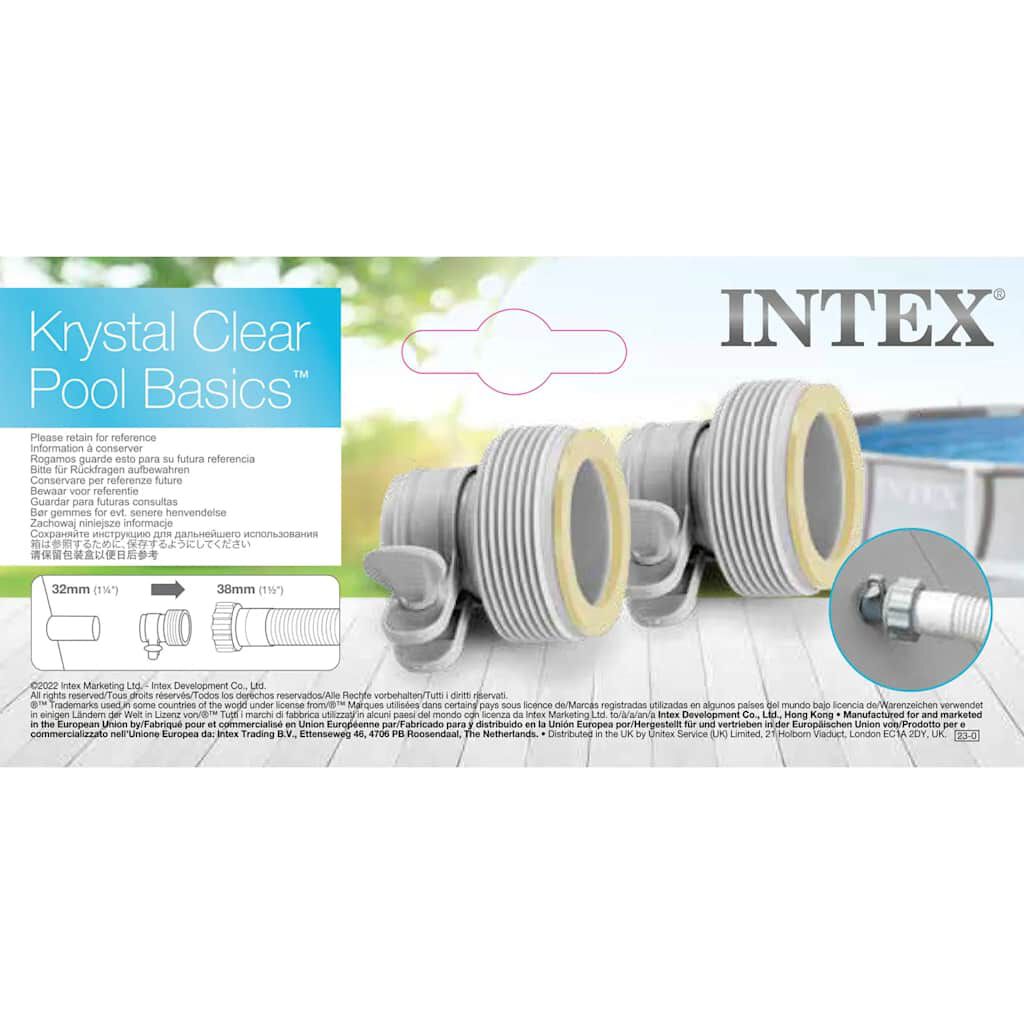 Vidaxl Intex Adapters B 2 St Voor Slangen 32 Mm Naar 38 Mm