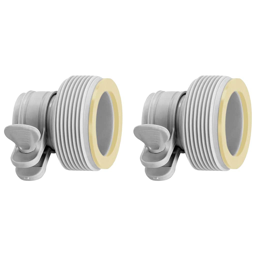 vidaxl Intex Adapters B 2 st voor slangen 32 mm naar 38 mm